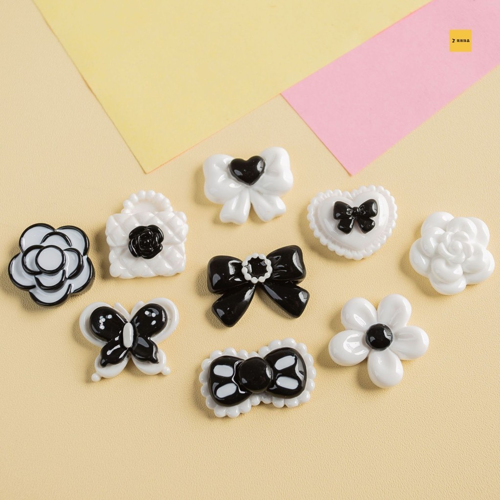 เรซิ ่ นอุปกรณ ์ เสริมคลาสสิกสีกระเป ๋ า Bow Tie diy เครื ่ องประดับอุปกรณ ์ เสริมครีมกาวอุปกรณ ์ เสริมเคสโทรศัพท ์ ผมคลิปหัวเชือก diy