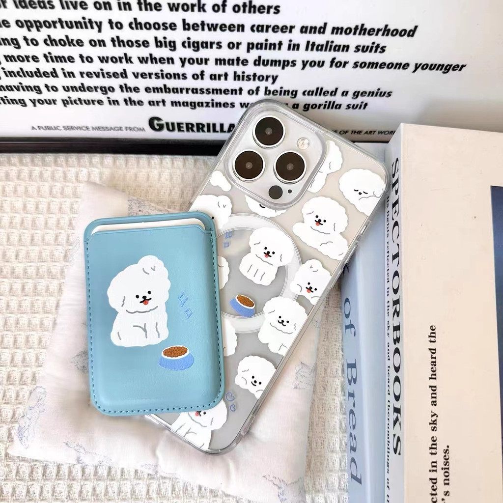 สีฟ้าการ์ตูนกระเป๋าสตางค์เหมาะสําหรับiphone X XR XSMAX 14Plus 15plus 11 12 12promax 12 13 14 15 pro Maxผู้หญิงกรณีปกหลัง14Promax 15pro