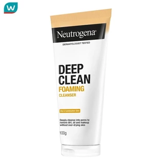 Neutrogena นูโทรจีนา ดีพ คลีน โฟมมิ่ง คลีนเซอร์ 100 กรัม