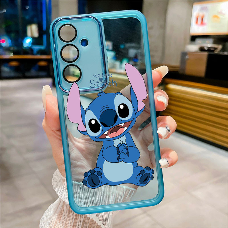 Samsung Galaxy A55 A35 A25 A15 5G A05 A05s Relax Stitch Soft เคสโทรศัพท์ Casual Monster การ์ตูนโปร่งใสสี Series ฝาครอบ