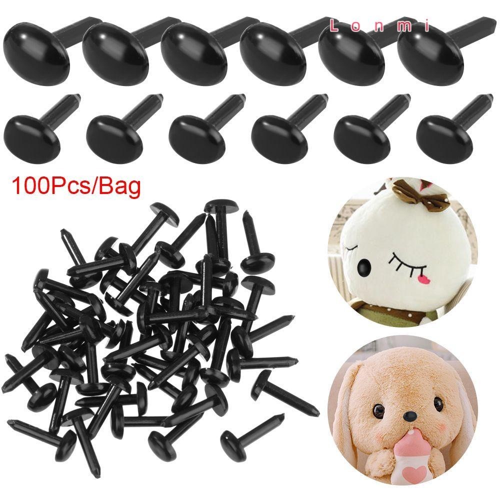 Lonmi 100pcs/bag ตุ ๊ กตาตา Mini ความปลอดภัยรูปไข ่ จมูก DIY ตุ ๊ กตาพลาสติกตุ ๊ กตาตา