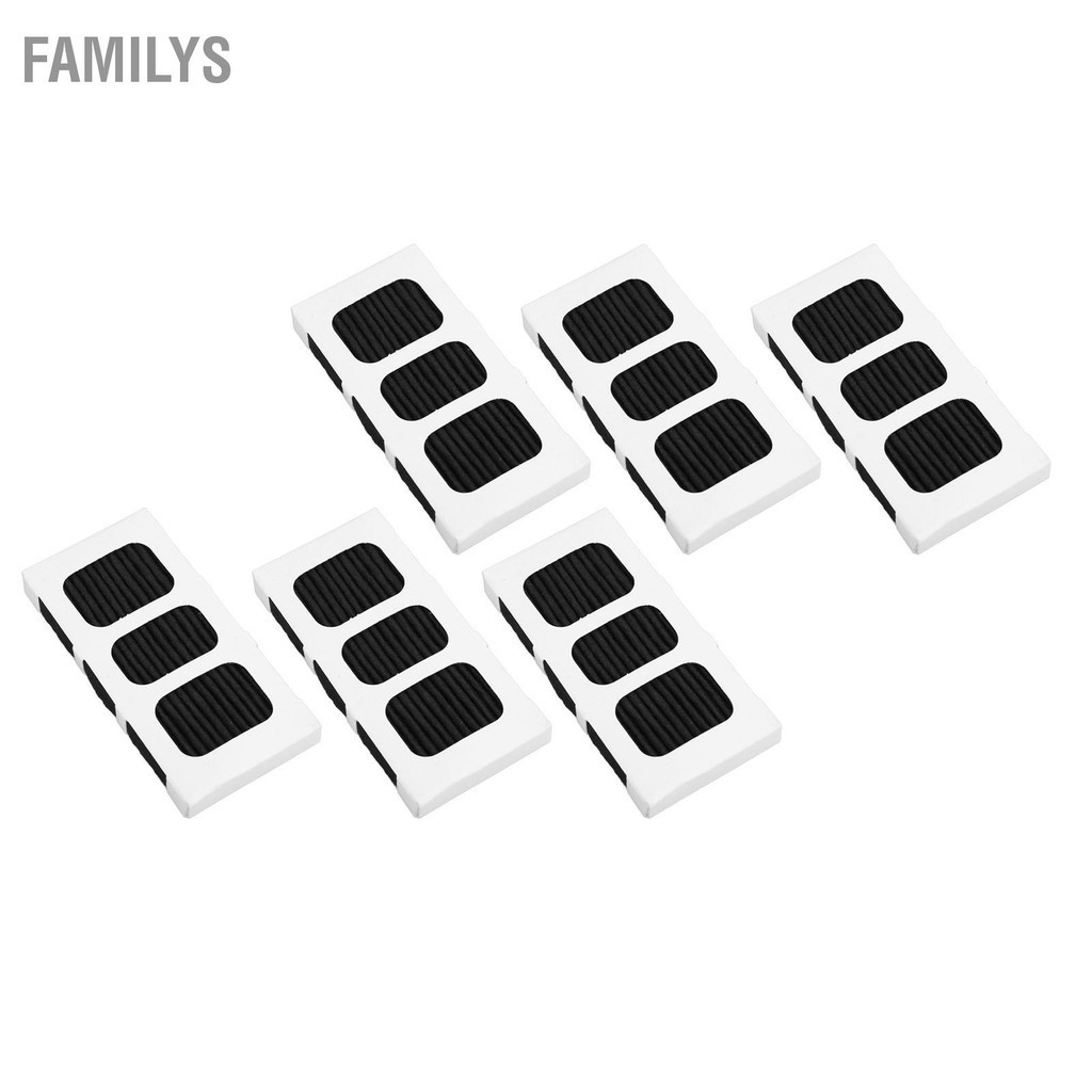 FamilyS 6pcs ตู้เย็นเปลี่ยนไส้กรองคาร์บอนเปิดใช้งานกรองสำหรับ Frigidaire Paultra2 ตู้เย็นลดกลิ่น