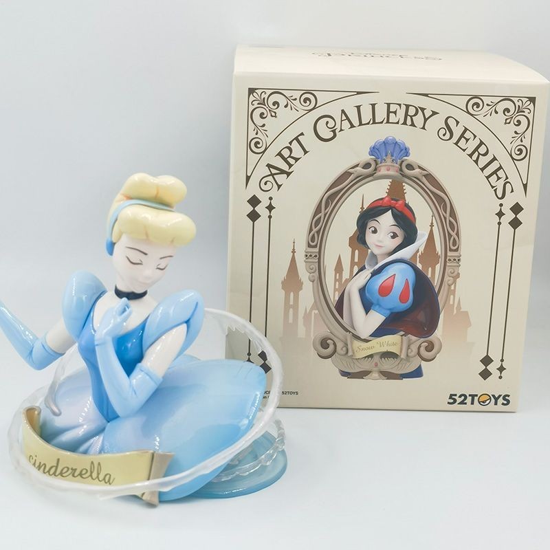ของแท้ Disney Princess Art ภาพ Series กล่องตาบอด Fairy Tale แฟชั่นเล่นเด็กของขวัญคอลเลกชันโรงรถชุดเครื่องประดับ