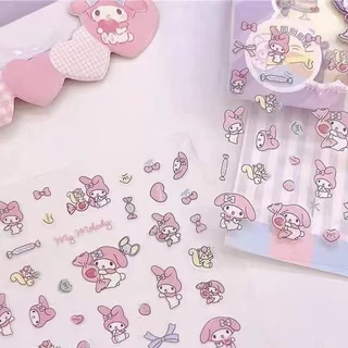 สติ๊กเกอร์ การ์ตูนญี่ปุ่นโปร่งใส การ์ตูนน่ารัก diy ผสมคู่มือวัสดุมูลค่าสูงสติกเกอร์ขนาดเล็กตกแต่งสติกเกอร์กันน้ํา