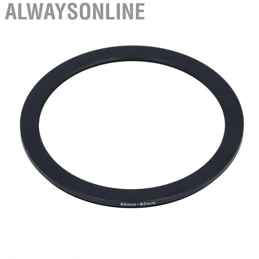 Alwaysonline 95mm Lens To 82mm Camera Adapter  Filter Ring Rustproof Easy Install High Compatibility for Photography