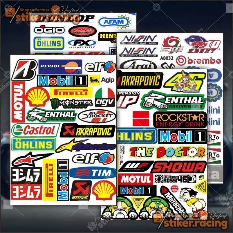 สติ๊กเกอร์ Honda Hrc Motul 1 ชุด/แผ่นสติ๊กเกอร์ Cool Group - รหัส 10317