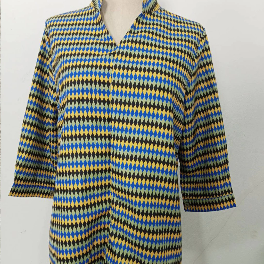 เสื้อเชิ้ตแขนสั้นลายดอกไม้ ผ้าชีฟอง ผู้หญิง thumbnail 7