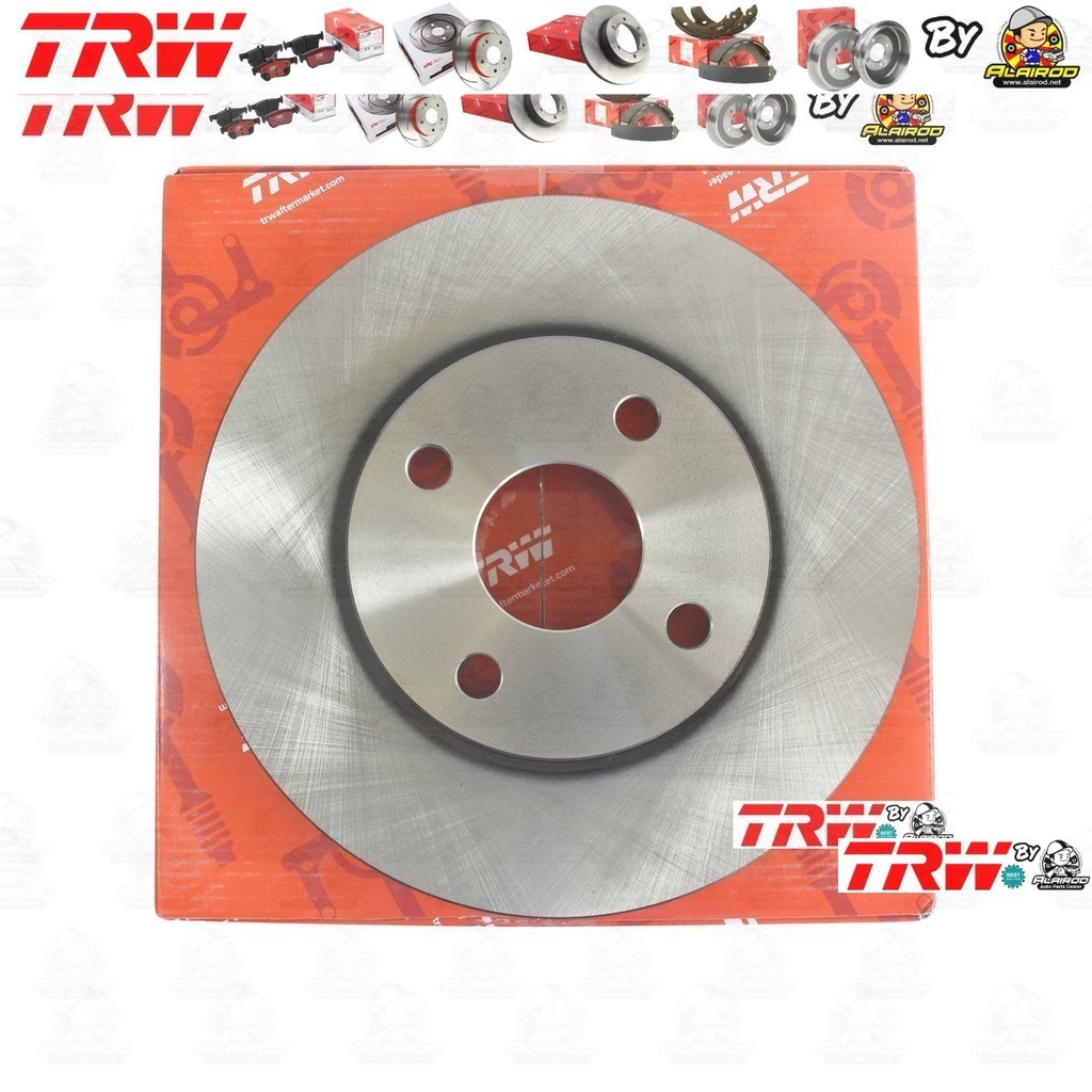 TRW จานดิสเบรคหน้า จานเบรคหน้า 1คู่/2ใบ TOYOTA Altis 1.6, Limo ZZE121 ปี 2001-2007 DF7127 ขนาด 255 mm ใบหนา 22 mm