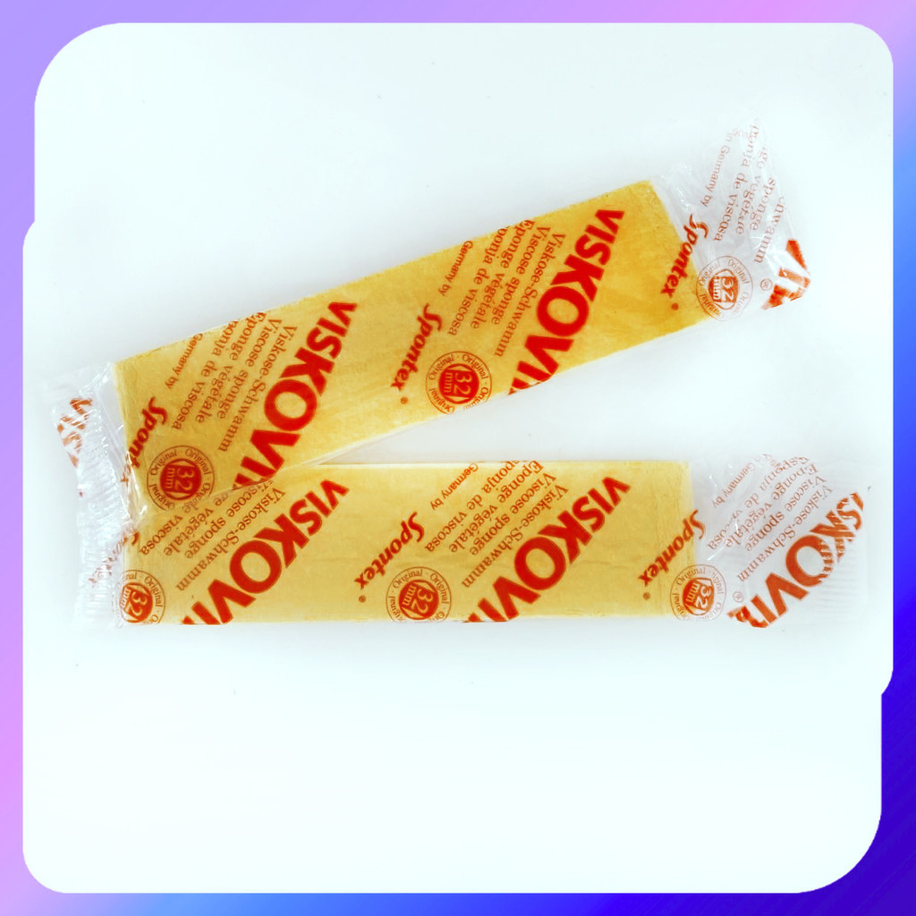 ฟองน้ำViskovita ขายเป็นคู่ [ 2 ชิ้น ] 32 mm. ฟองน้ำเช็ดหมึก  ฟองน้ำเช็ดเพลทViskovita