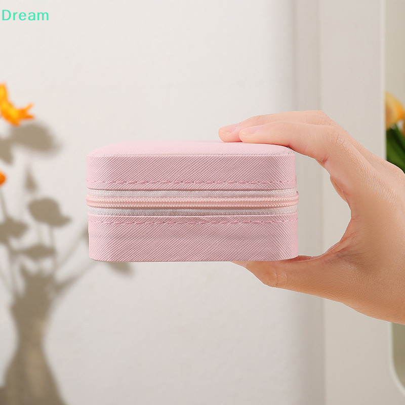 <Dream>al,แบบพกพา,ประณีตและกะทัดรัดกล่องเครื่องประดับ,สร้อยข้อมือเดินทาง,หูกระดุม,ต่างหู,กล่องเก็บของตั้งโต๊ะในห้องนอนลดราคา