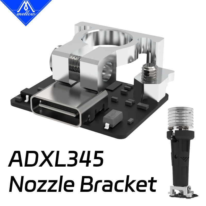 Mellow อลูมิเนียมน้ําหนักเบา V6 หัวฉีดสําหรับ 3D เครื่องพิมพ์ ADXL345 Accelerometer Optimize 3D การพิมพ์ประสิทธิภาพ