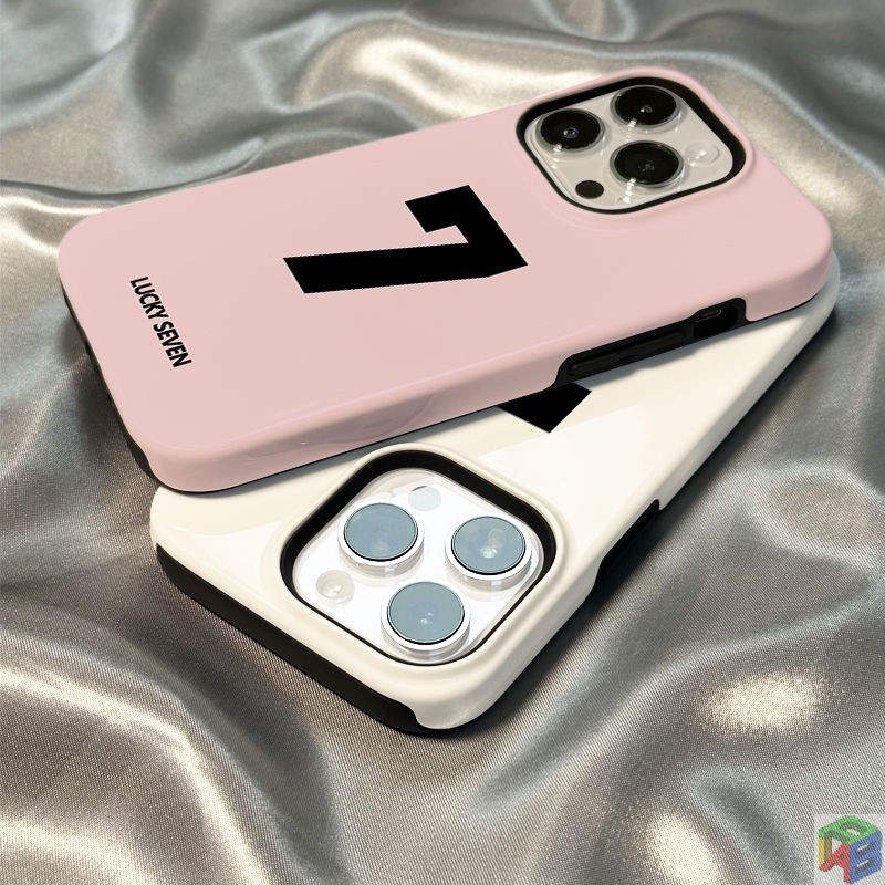 เคสฟิล์มสองในหนึ่งเดียวสําหรับ 15/16Promax 17Promax เคสโทรศัพท์ Iphone 13/14 Simple Digital 12/Xs Couple 11/7/8plus ซิลิโคนอ่อนนุ่ม + ฟิล์มแข็ง