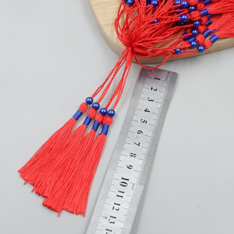 100 ชิ้น/ล็อต 8 ซม.Trim Tassels ลูกปัดผ้าไหม Fringe สําหรับ Key Bookmark เย็บผ้าม่านอุปกรณ์ตกแต่งบ้าน DIY ราคา ถูกที่สุด ดีลบีเคเค แกลเลอรีภาพที่ 9