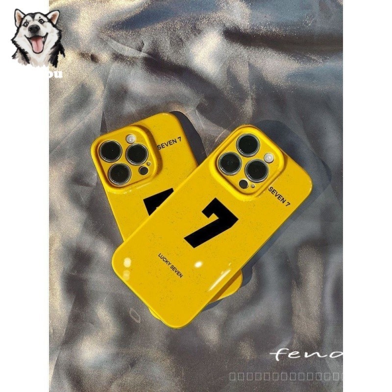 หมายเลข 7 เคสโทรศัพท์เหมาะสําหรับ iPhone15promax 14 13 12 11 12pro 13promax 14plus 7 8plus XS XR XSMAX X Niche รวมทุกอย่าง Simple High-End Hard Shell กันกระแทก WWDN
