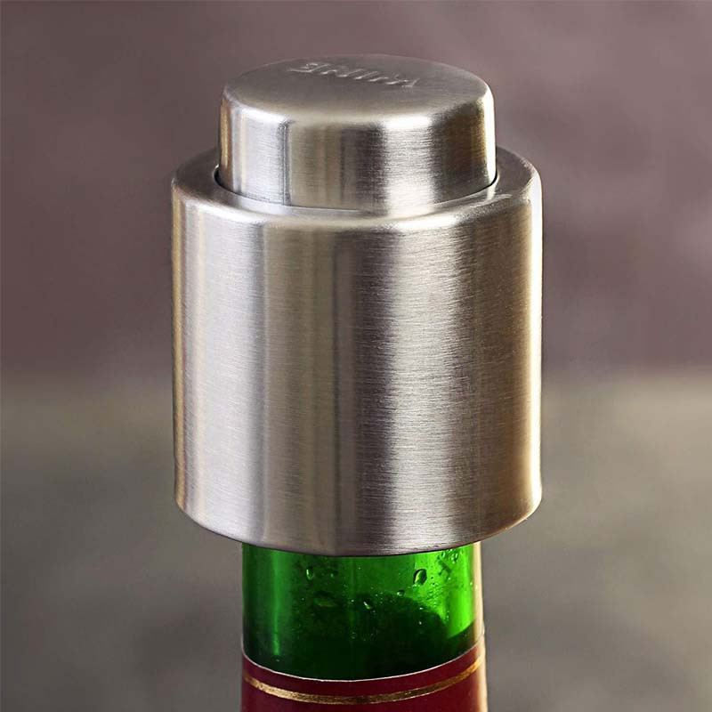 ☕จุกปิดขวดไวน์สุญญากาศ แบบสเตนเลส คุณภาพสูง สำหรับบาร์เครื่องดื่ม - รูปที่ 2