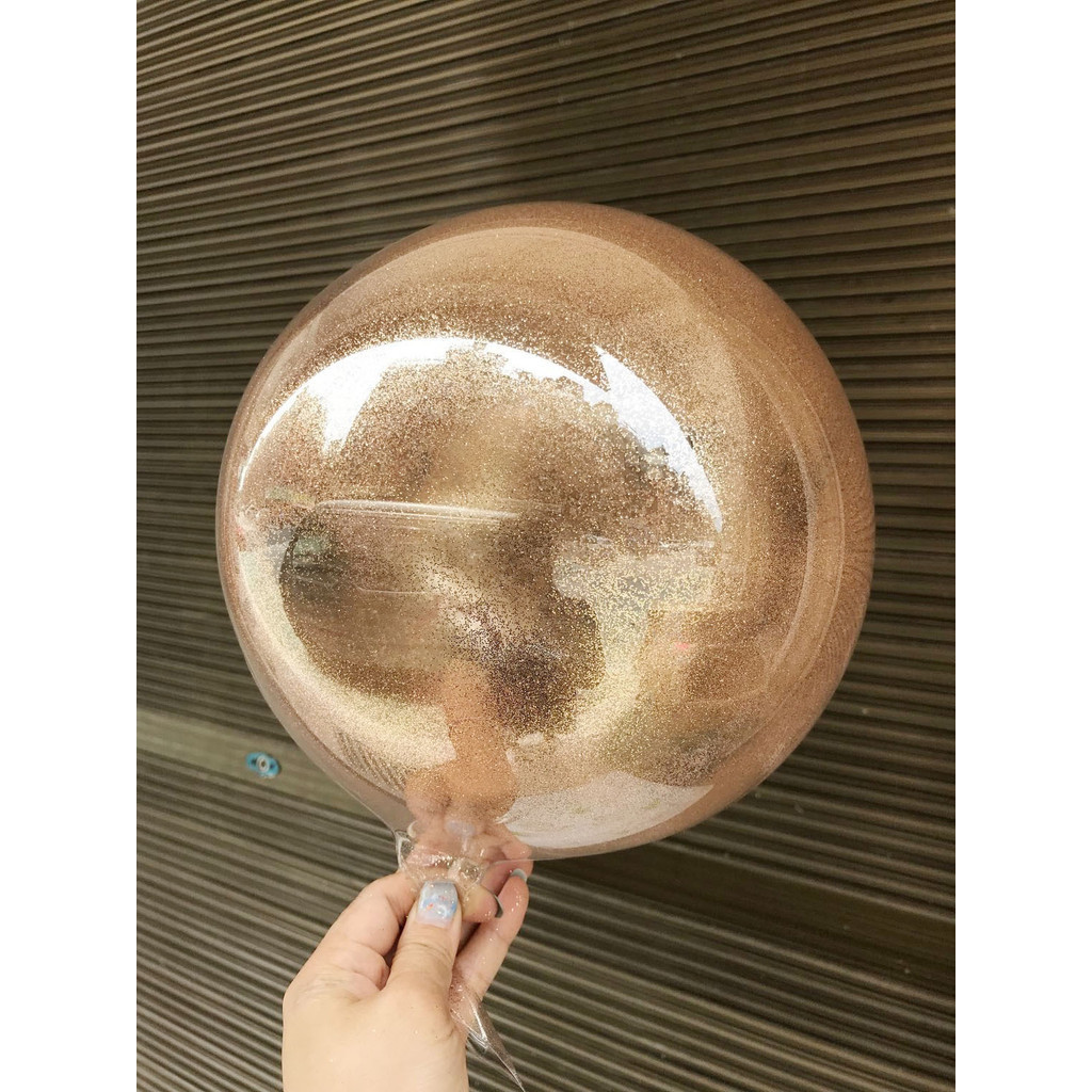 ลูกโป่งใส BoBo มีกลิตเตอร์  ขนาด 24นิ้ว (1ใบ)