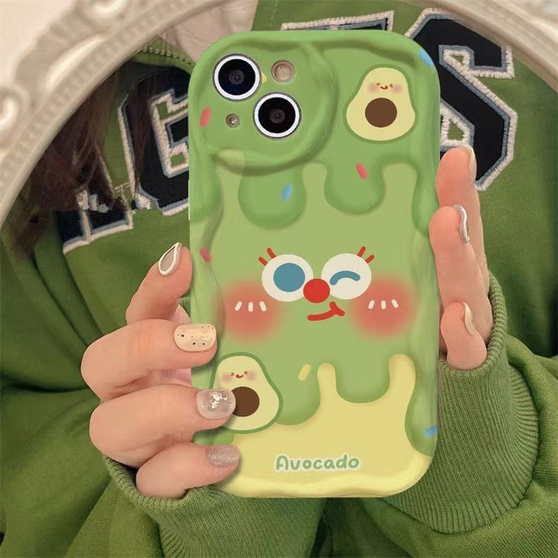 Avocado Emotion Soft Case OPPO Reno 11F A79 Realme 12 Pro Plus Note 50 C67 C51s A16 A17 A54 A53 A38 