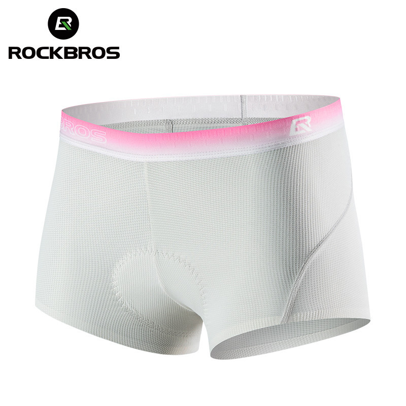 【TH Delivery】ROCKBROS ร็อคโบรส์ ผู้หญิง3ง ฟองน้ําเบาะขี่จักรยานชุดชั้นในกันกระแทกขี่จักรยานกางเกงขาสั้นยืดหยุ่นสูงระบายอากาศขี่จักรยานกางเกงสําหรับ เสือภูเขา ถนน