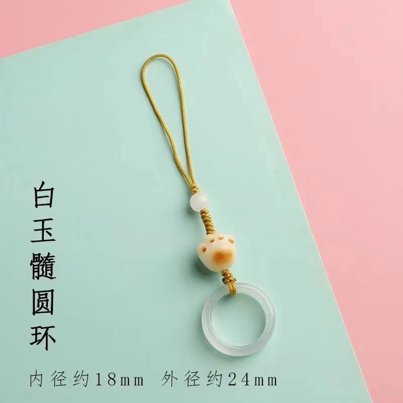 จี้โทรศัพท์มือถือ Bodhi เคสโทรศัพท์หญิงจี้แหวนแมวน่ารักจี้ขนาดเล็กพวงกุญแจจี้ - รูปที่ 4