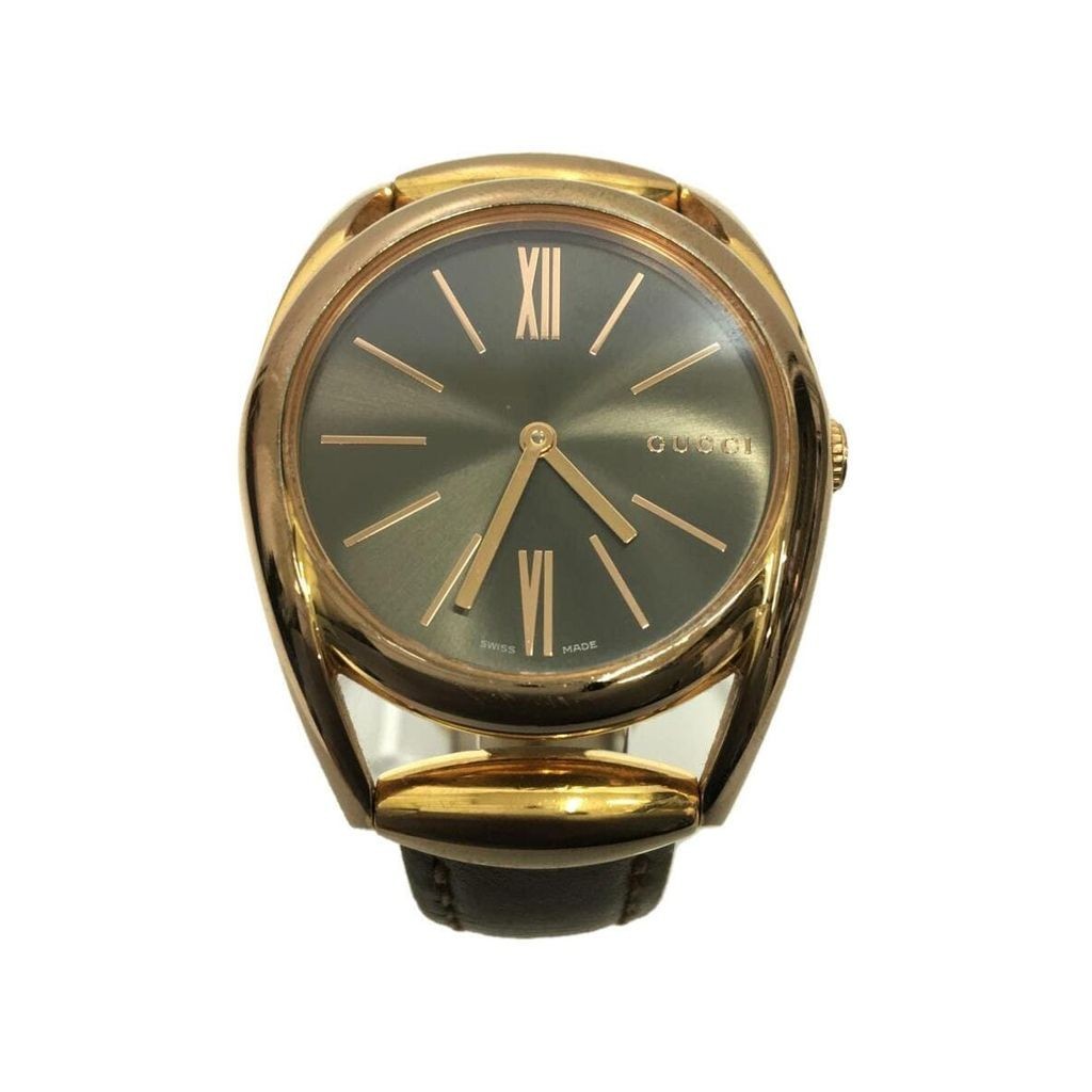 GUCCI Wrist Watch Gold Black Women Direct from Japan Secondhand