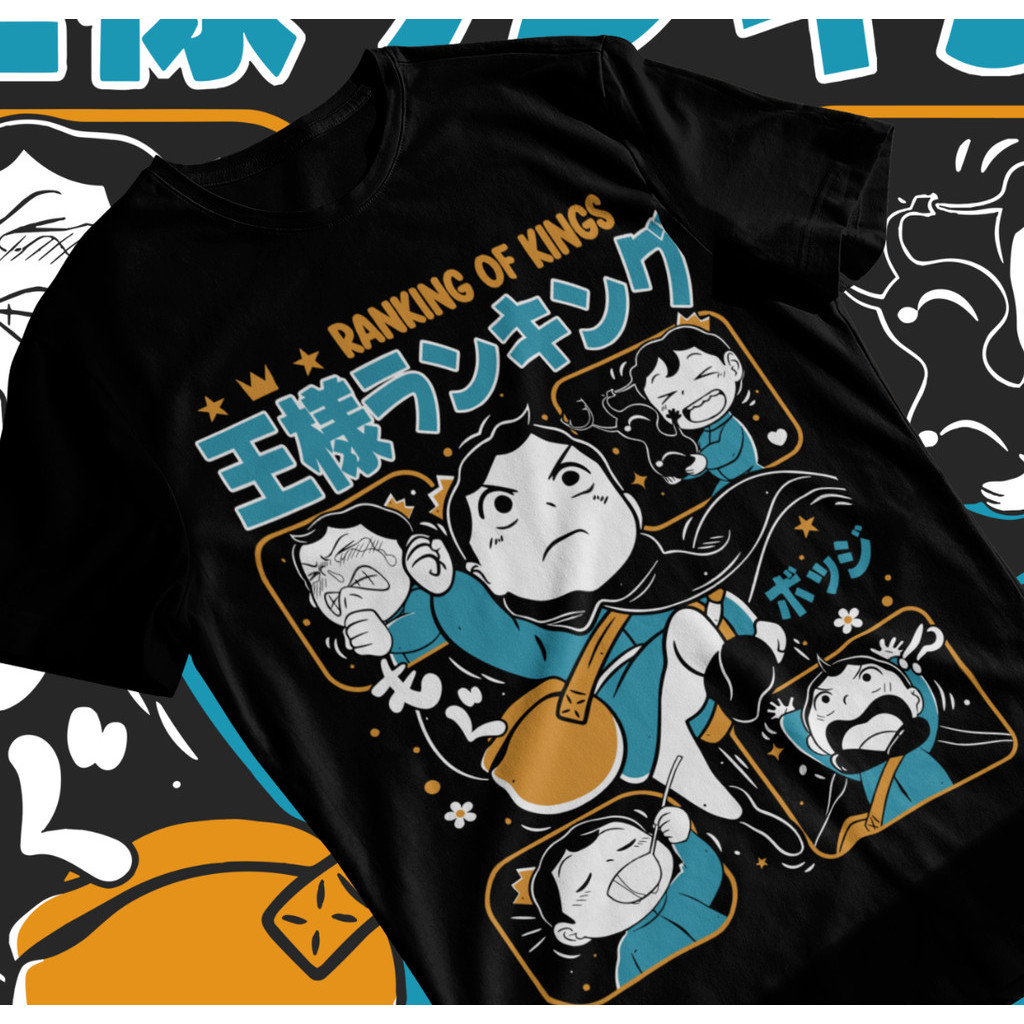 เสื้อยืดอันดับ Kings Ousama Rankin Bojji,Kage,Apeas,Hiling Shirt Soft Tee