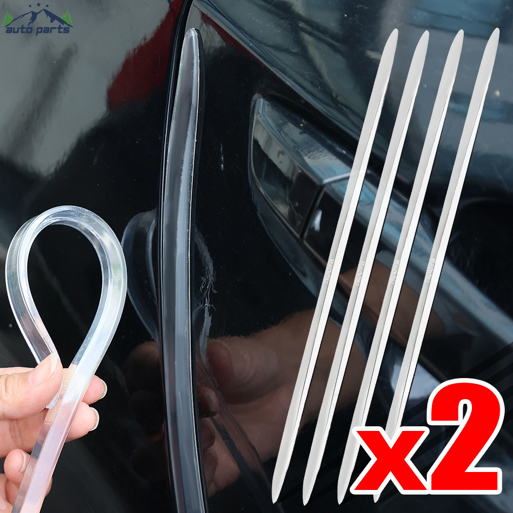 2ชิ้น40เซนติเมตรยางซิลิโคนป้องกันการชนกันแถบ-รถขอบประตูกันชนป้องกัน-กันชนเฟอร์นิเจอร์ใส-ป้องกันรอยขีดข่วน,ที่มองไม่เห็น,กาวในตัว-ประตูรอยขีดข่วนป้