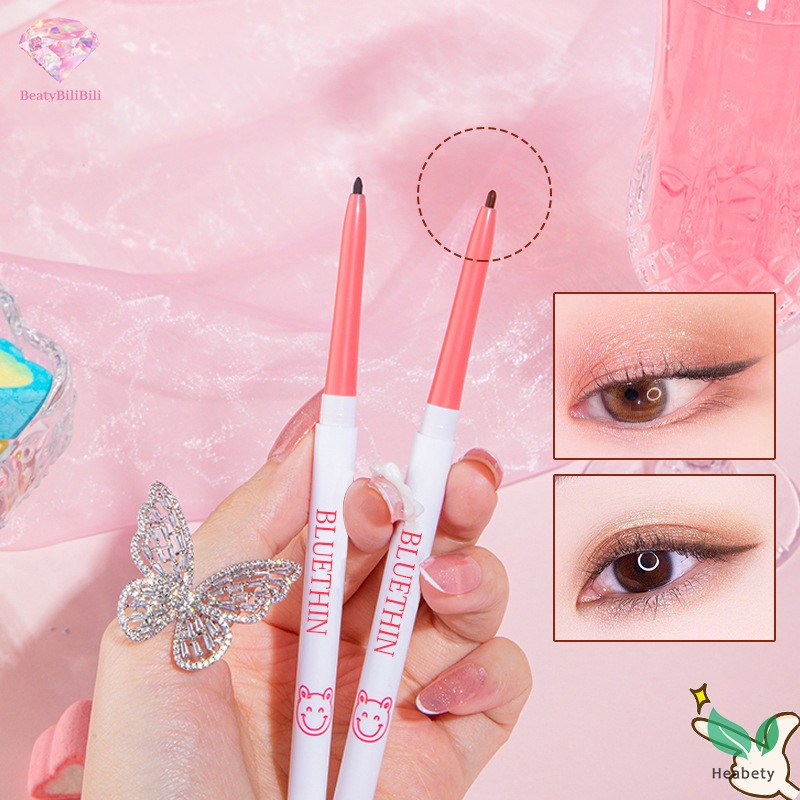 Heabety Solid Eyeliner Silkworm Shadow Pen,Long Lasg กันน้ํา Sweatproof Anti Smudge Quick Drying Eyeliner แต่งหน้าเครื่องมือผู้หญิงใหม่