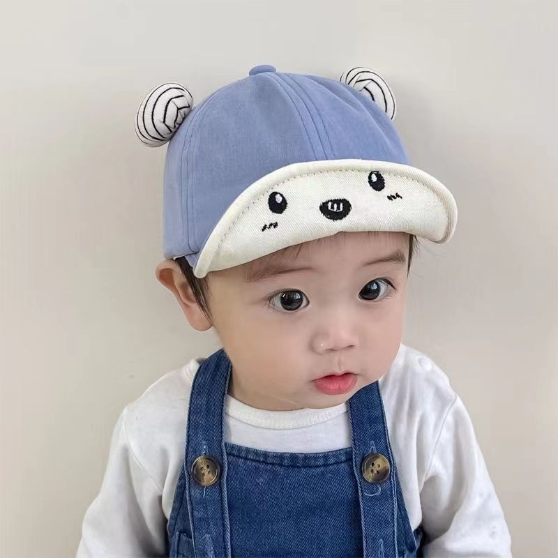 หมวกเด็กน่ารักสุดน่ารักหมวกปีกนุ่มฤดูใบไม้ผลิฤดูร้อนฤดูใบไม้ร่วง0-18เดือนทารกกลางแจ้งนุ่มด้านบนหมวกเบสบอล
