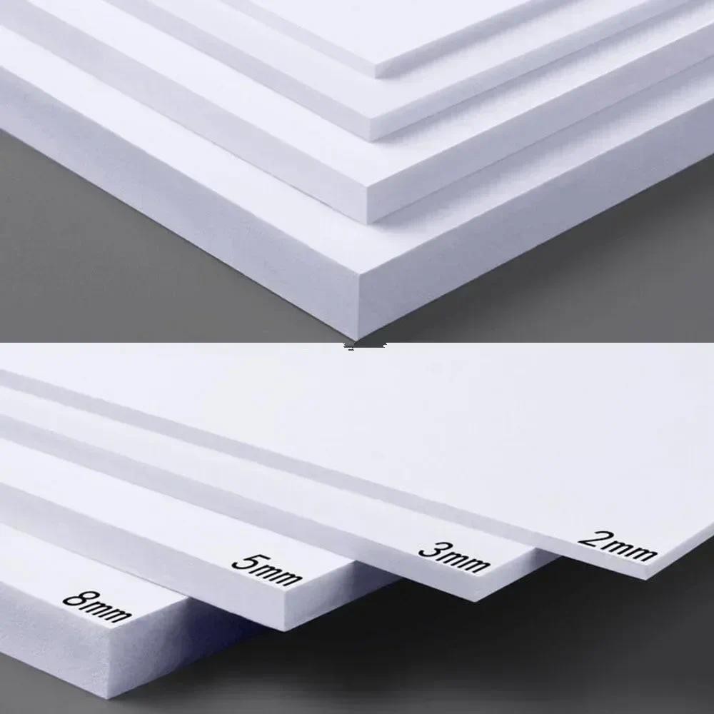 5pcs 300x200mm White/Black PVC foam board สําหรับ DIY Building Model วัสดุ Handmade Model ทําวัสดุพลาสติกแบน board