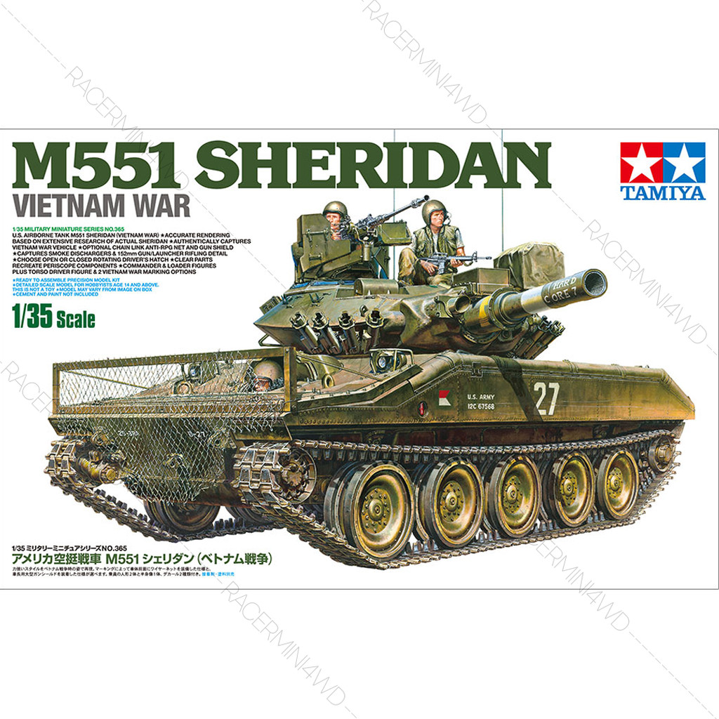 TAMIYA 1/35 U.S. Airborne Tank M551 Sheridan (Vietnam War) 35365