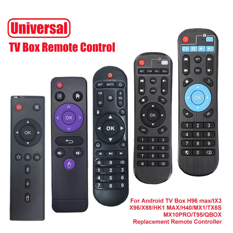 IR Remote Control For Android TV Box H96 max/tX3/X96/X88/HK1 MAX/H40/MX1/TX6S/MX10PRO/T95/QBOX Repla