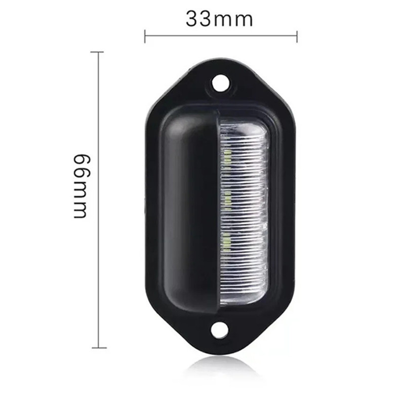 รถ6ไฟป้ายทะเบียนนํา-ไฟป้ายทะเบียนรถ-กันน้ํา12-24โวลต์ไฟ นํา-รถเอสยูวีรถพ่วงรถบรรทุกรถตู้แท็กขั้นตอนโคมไฟ-ป้ายทะเบียนสีขาวด้านหลอดไฟ - รูปที่ 7