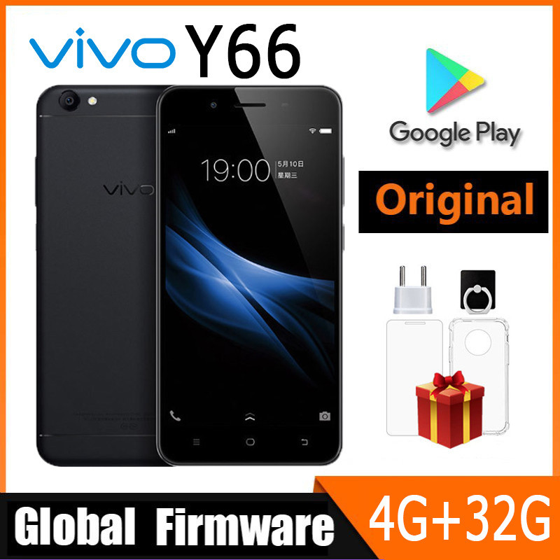 Vivo Y66 Global เฟิร์มแวร์ 4G โทรศัพท์มือถือ 1280x720 4GB 32GB 5.5" IPS 13.0MP Snapdragon 430 Octa C