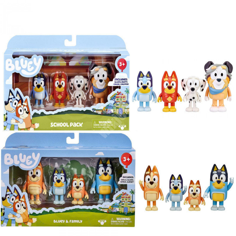 Bluey S7 School Mates & The Show Mini Figurines 4 Pack Gift ของเล่นเด็ก