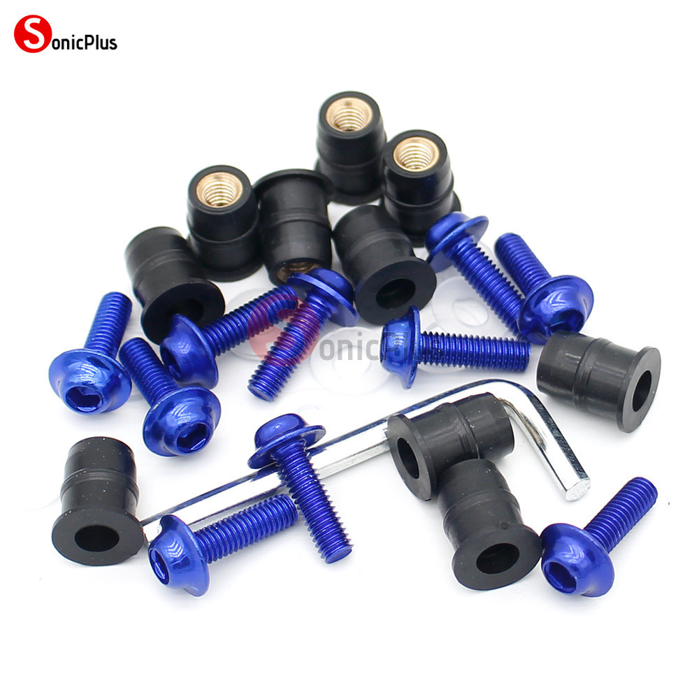 สําหรับ Honda CB650R CBR650R CB 650R 2023 2024 10Ps รถจักรยานยนต์ 5 มม.กระจก Visor Bolts สกรู Nut Fastener Kit - รูปที่ 2