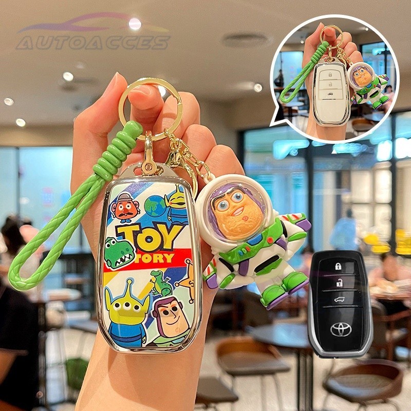 ฝาครอบกุญแจรีโมทสําหรับ Toyota Fortuner Camry Vellfire Alphard Corolla Cross Avalon Altis Chr Rever Revo Altis Full Protection Key Holder อุปกรณ์เสริมในรถยนต์