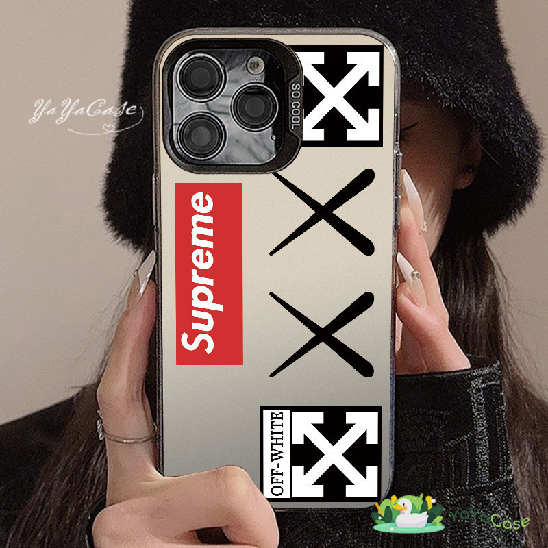 สำหรับ iPhone 11 13 CASE FOR เคสไอโฟน15 14 12 Pro Max 15 14 7 8 Plus X XR XS MAX Supreme รุ่น สไตล์ 