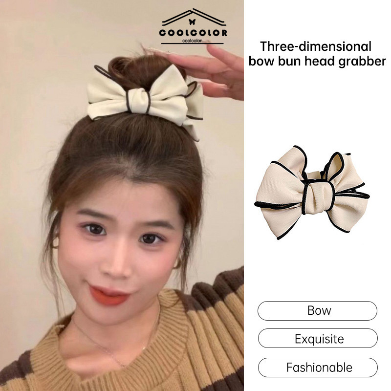 ในไทย💖กิ๊บติดผมโบว์วินเทจแฟชั่นสไตล์เกาหลีหางม้าเครื่องประดับสําหรับผู้หญิงราคาส่งถูกที่สุด.COD - รูปที่ 7