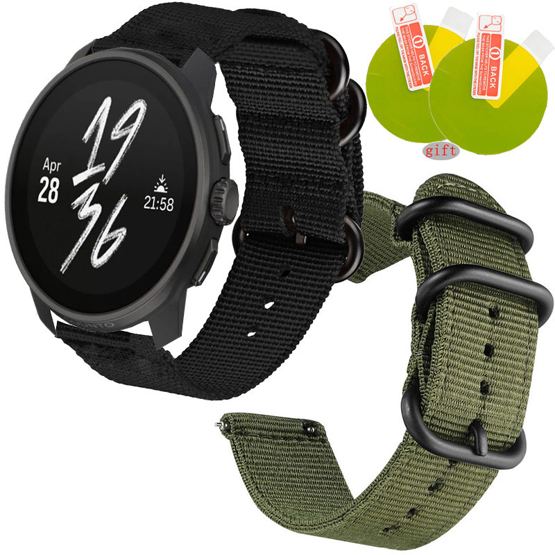 ฟิล์ม Suunto RACE S Smar นาฬิกาสายไนลอนสําหรับ SUUNTO RACE SmartWatch Band สายรัดข้อมือกีฬา Watchban