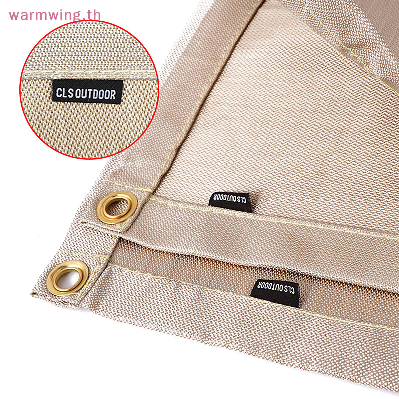 Warmwing Outdoor Camping ผ้าทนไฟบาร์บีคิวผ้าห่มฉนวนกันความร้อนทนสารหน่วงไฟไฟเบอร์แก้ว TH