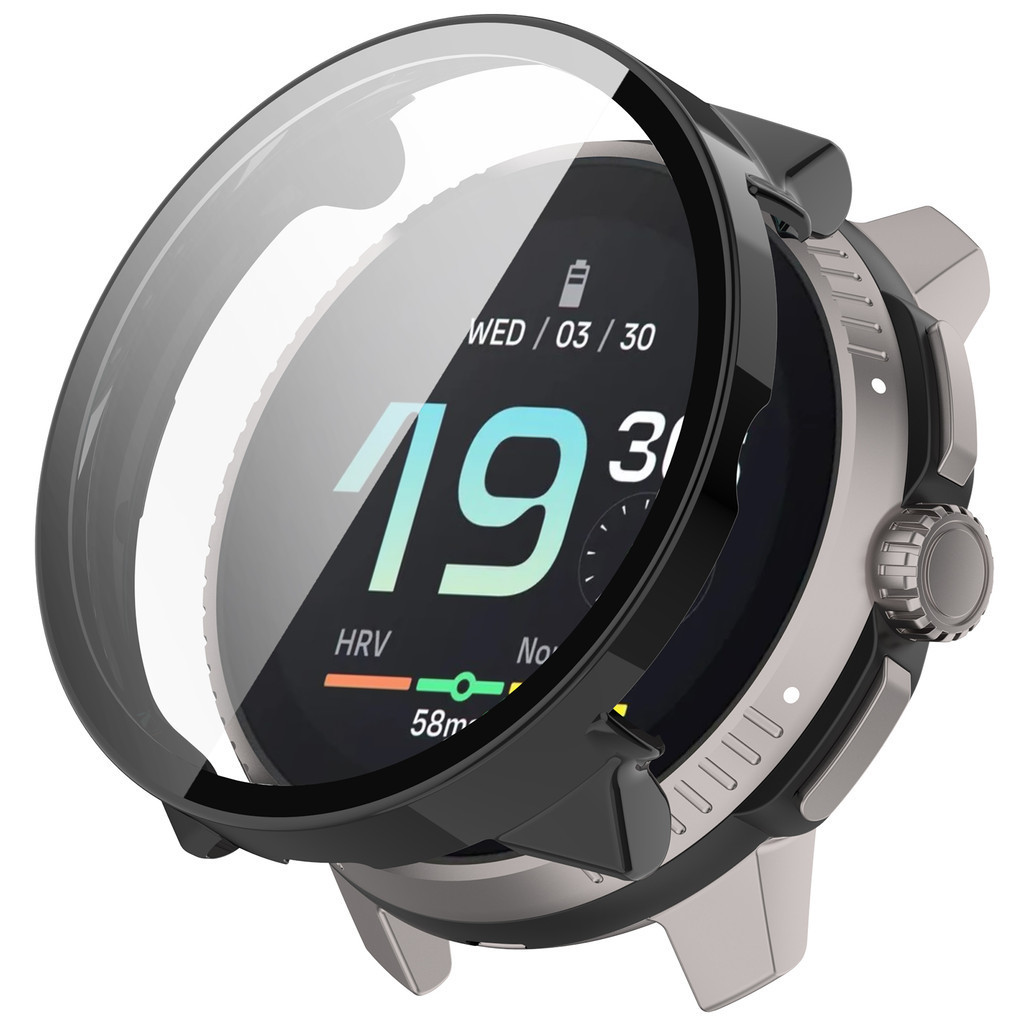 เคสพีซี + กระจกนิรภัยสําหรับ Suunto Race / Race S ตัวป้องกันหน้าจอแบบเต็มอุปกรณ์เสริมสมาร์ทวอทช์ฝาครอบกรณี