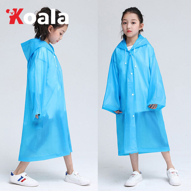 KOALA เสื้อกันฝนเด็ก หนาพิเศษ เสื้อคลุมกันฝนรุ่นใหม่ เสื้อกันฝน แฟชั่น ชุดกันฝน EVA