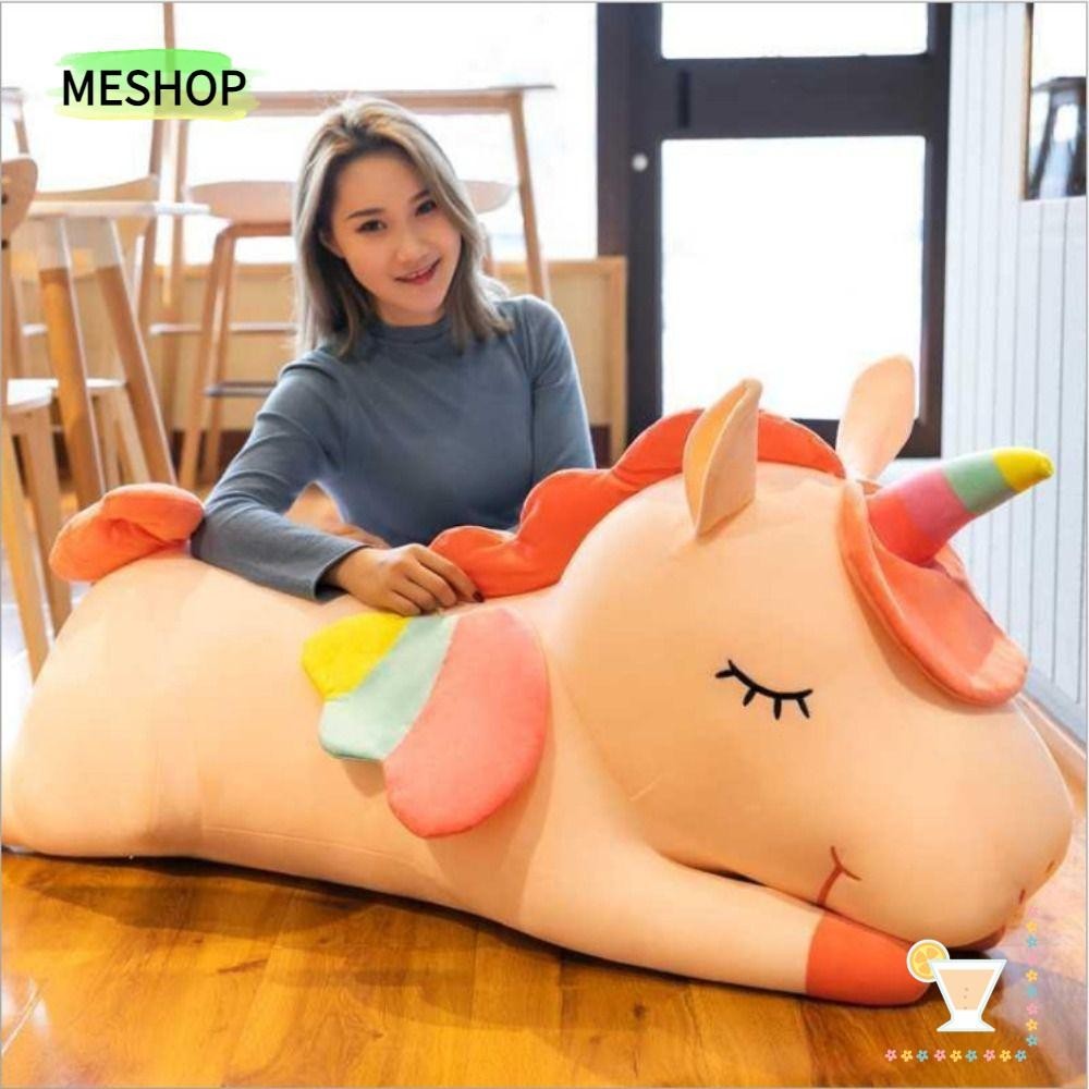 Me ตุ๊กตายูนิคอร์น, PP Cotton Plush Soft Unicorn Plush Toy, Kawaii สีขาวสีชมพูสีเขียวสีเหลืองสัตว์ของเล่นขนาดใหญ่