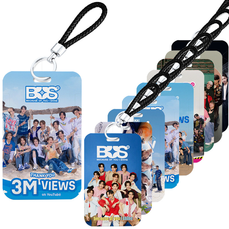 Lanyards BUS พวงกุญแจชื่อแท็กการ์ดแขน BUS พวงกุญแจ เพราะคุณ I Shine อะคริลิคพวงกุญแจ Idol ของสะสมของ
