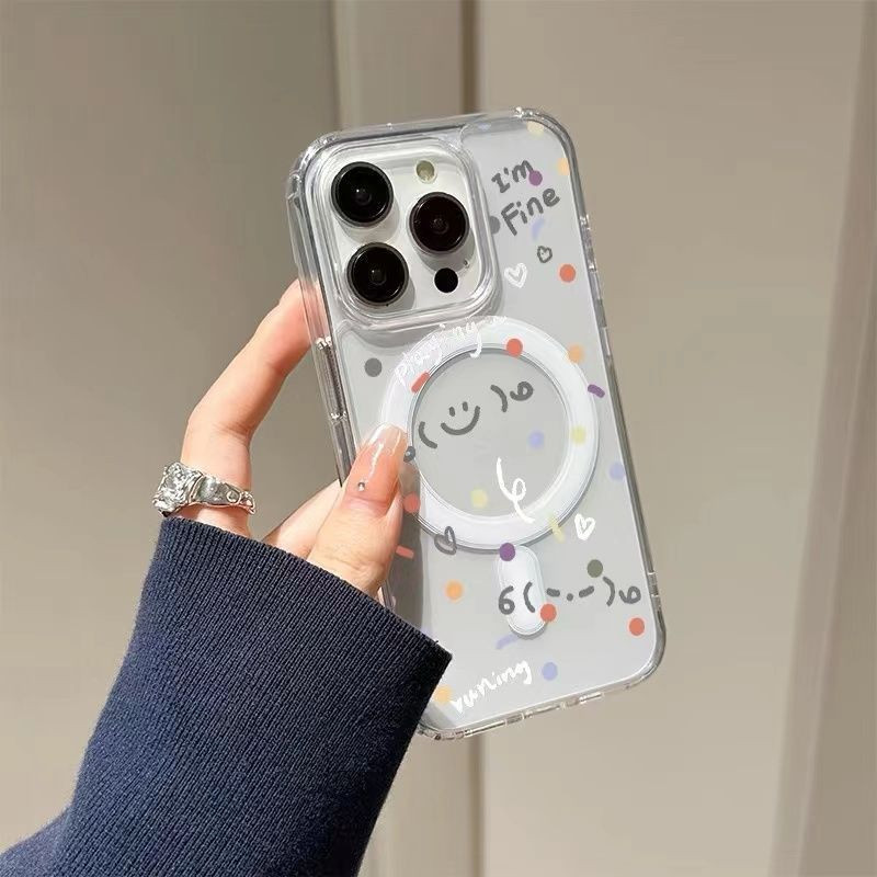 ✅เข้ากันได้สำหรับ iPhone เปลือกดูดแม่เหล็ เคสไอโฟน 17AIR 16PROMAX 15 14PLUS 13PRO 12 11 XR-HLYCK148 - รูปที่ 2