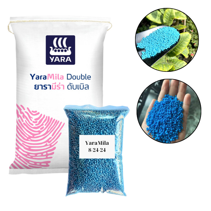 ปุ๋ยผสม Yara 8-24-24 ขนาด 100 กรัม - 1 กิโลกรัม ให้ฟอสฟอรัสและโพแทสเซียมในปริมาณสูง