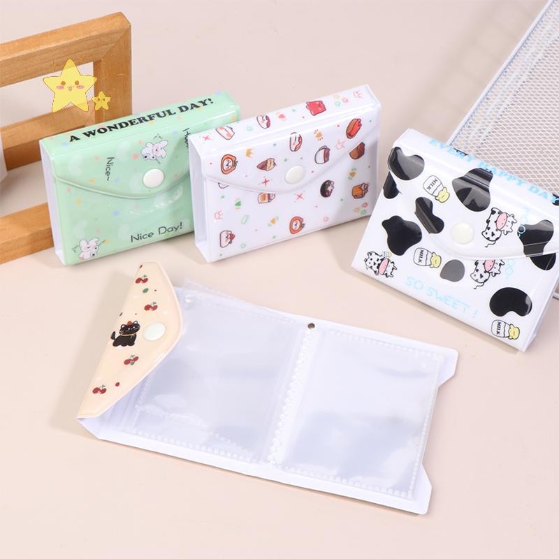 [JBTH] วัวน่ารัก 3 นิ้วอัลบั้มรูปโปสการ์ดเก็บอัลบั้มโปร่งใสหน้าด้านในอัลบั้ม 28 กระเป๋าการ์ด Binder ไอดอลรูปภาพคอลเลกชัน [JB]