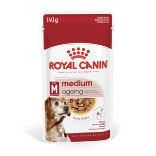 Royal Canin [ยกกล่อง 10 ซอง] อาหารเปียกสุนัข สำหรับสุนัขพันธุ์ กลาง-ใหญ่ ขนาด 140 กรัม