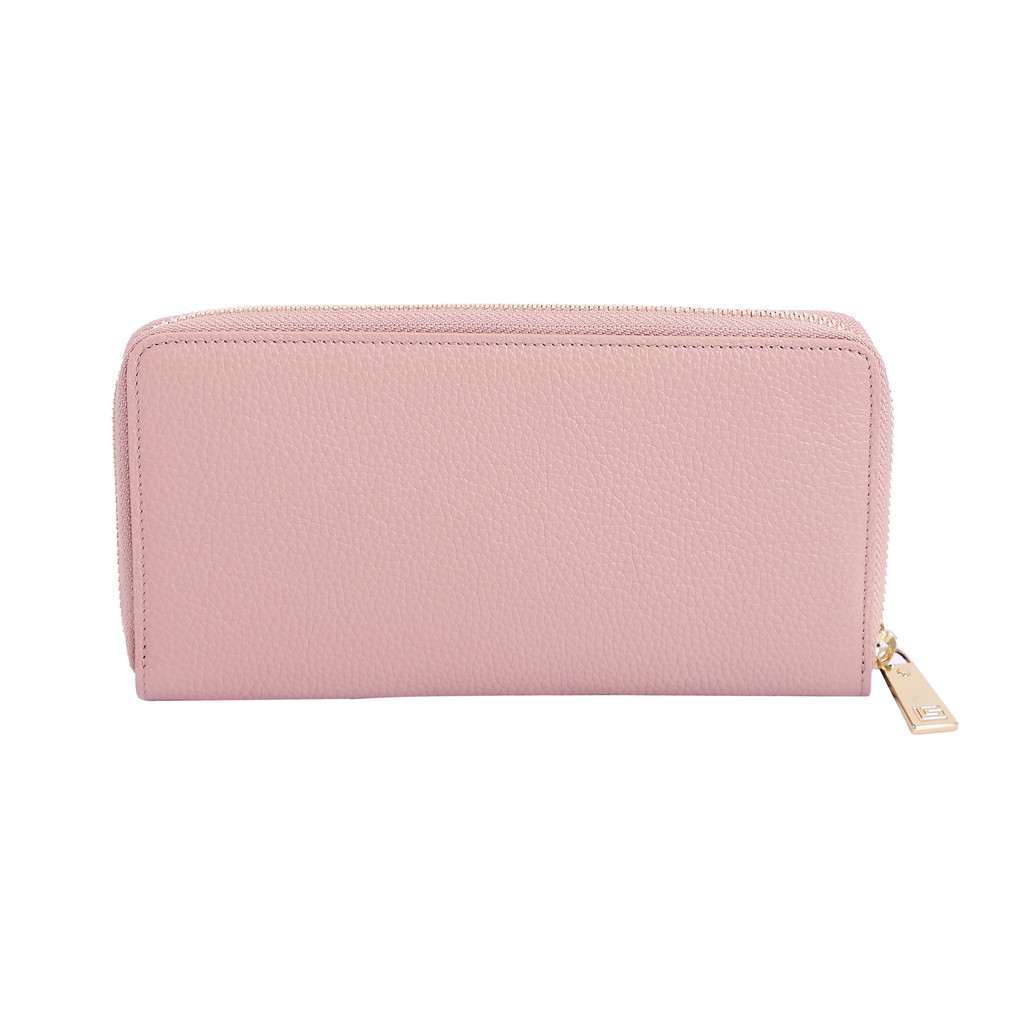 Guy Laroche กระเป๋าสตางค์แบบยาว ซิปรอบ รุ่น MILDLY - สีชมพู