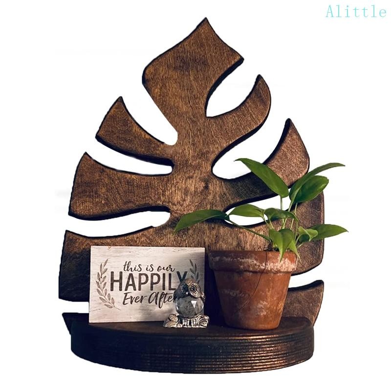 Alia Monstera ชั้นวางกรอบรูปติดผนังที่เก็บหนังสือสําหรับห้องนั่งเล่นในบ้านชั้นวางตกแต่งสํานักงาน
